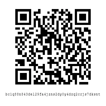 Bitcoin donation QR code