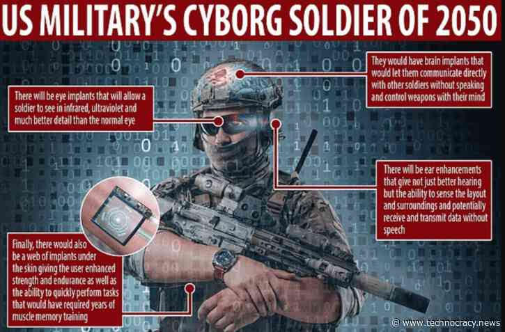 Cyborg soldier of the future, year 2050